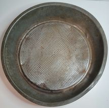 Farmhouse Metal Food Sifter/Strainer 12.5" Diameter VTG 1930's image 4