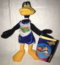 Daffy Duck Space Jam Warner Bros 9&quot; Plush Soft Toy Stuffed Animal 1996 NWT - £11.80 GBP