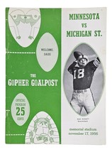 Michigan State vs Minnesota November 17 1956 Official Game Program - £31.08 GBP