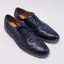 Coach Griffin Men&#39;s Black Leather Wingtip Dress Derby Oxford Shoes Size 10D - £34.09 GBP