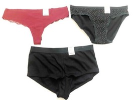 NWT Auden Women&#39;s 3 packs Assorted Panties, Thong, Boyshort, Bikini, M - £8.78 GBP