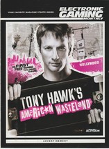 Electronic Gaming Monthly Tony Hawk&#39;s American Wasteland Double Side Ad &amp; Poster - £16.10 GBP