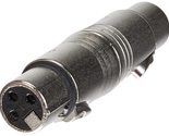 Neutrik NA3FF Adapter XLR Female to XLR Female, Silver, 75.0 mm*20.0 mm*... - $21.79