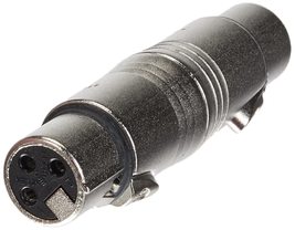 Neutrik NA3FF Adapter XLR Female to XLR Female, Silver, 75.0 mm*20.0 mm*20.0 mm - £17.41 GBP