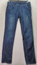 Hudson Jeans Women&#39;s Size 29 Blue Dark Wash Denim Cotton Straight Leg 2 Button - £20.44 GBP