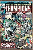 The Champions #3 Marvel Comic 1975 Hercules Black Widow Ghost Rider Icem... - $5.23