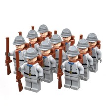 10pcs/set American Civil War (US revolution) The South Soldiers Minifigures - £23.59 GBP