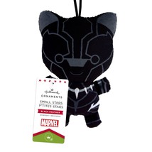 Hallmark Christmas Ornament Black Panther Small Stars Marvel Plush Ornament- NWT - £13.58 GBP