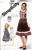 Vintage 1981 Girl&#39;s Gunne Sax DRESS Pattern 5119-s Size 12 - $12.00