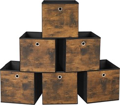 Songmics Storage Cubes, 12-Inch Fabric Bins, Set Of 6, Closet Organizers For - £29.56 GBP