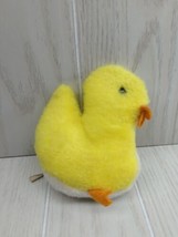 Eden vintage plush duck ducky plush rattle FLAWED READ yellow white - $10.39