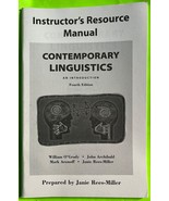 Vtg Contemporary Linguistics: 4thEd: Instructor’s Resource Manual (PB 2001) - $184.69 MXN