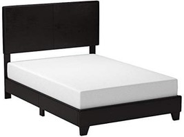 Black Crown Mark Erin Upholstered Panel Bed, Full. - $128.95