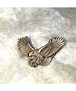 Vintage silver Harley-Davidson pinback eagle~Indiana metal company - $41.90 CAD