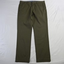 Bonobos 35 x 32 Green Slim Stretch Dress Chino Mens Pants - £23.58 GBP