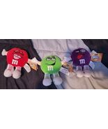 New 1998 M&amp;M Swarmees Vintage Stuffed Plush Toys 5" With Tags - $11.95