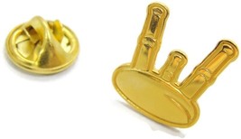 Vintage Small Stool Hat Lapel Pin Gold Tone - $9.89