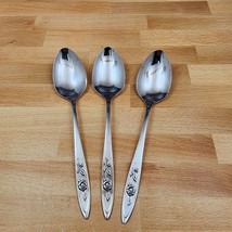 3 Oneida MY ROSE Tablespoon Serving Spoon Community Stainless Flatware 8... - $28.49
