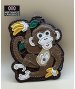 MONKEY WITH BANANAS CHALA PAL KEY FOB COIN PURSE KEYCHAIN - $339.09 MXN