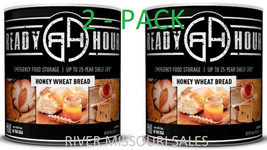 2 PACK Honey Wheat Bread, 3lb 10oz Large #10 Cans, 25 Year Prep Emergenc... - £39.64 GBP