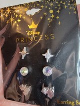 Disney Princess Earring Set Stud Castle Stars Neon Tuesday New NIP  - £15.41 GBP