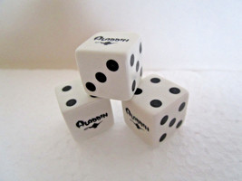 Vintage ALADDIN Hotel CASINO DICE Black Genie Lamp LOGO - Set of 3 - £9.40 GBP