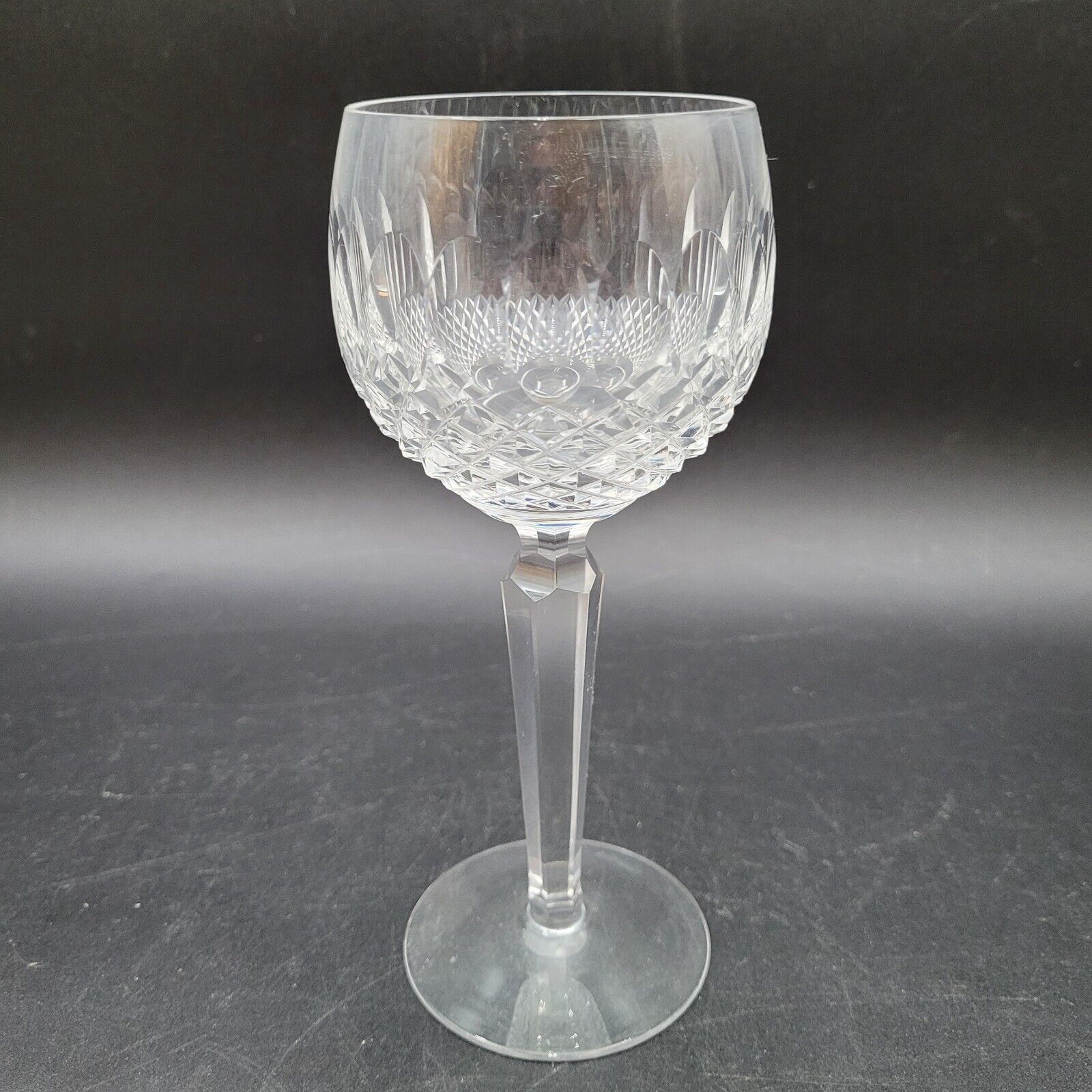 Discontinued Waterford Irish Crystal Clear Glass Colleen Tall Stem Wine Glasses