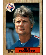 1987 Topps #729 Tom Paciorek - Texas Rangers Baseball Card {NM-MT} - $0.25