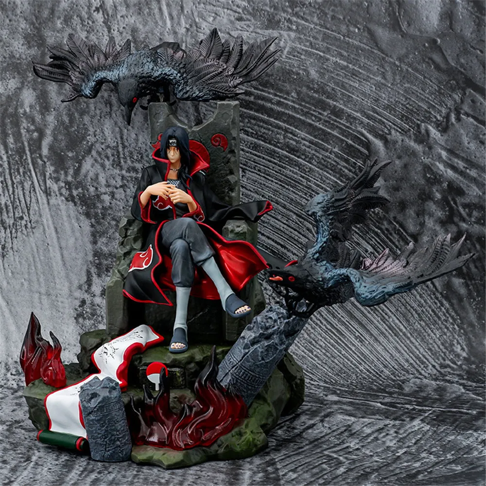 35cm Anime Naruto Gk Throne Uchiha Itachi PVC Action Figure Game Statue - £132.04 GBP+