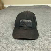 Filson Mens Hat Cap Black Strapback Trucker Mesh Logo Outdoor Casual Hun... - $39.98