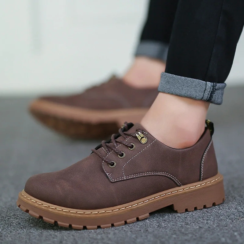 Spring/Autumn New Trend Shallow Mouth Lace Up Hard-Wearing Rubber Sole L... - $47.23