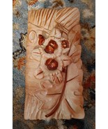 Multicolor Brown White Flowers Embossed Ceramic Pottery Keepsake Box Dis... - $240.43 MXN