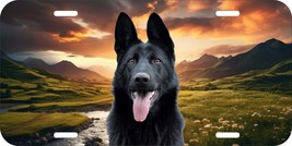 BLACK GERMAN SHEPHERD DOG CAN PERSONALIZE NOVELTY METAL LICENSE PLATE T - $12.86+