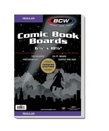 10 packs of 100 (1000) BCW 6 7/8&quot; x 10 1/2&quot; Regular Comic White Backing ... - $155.81