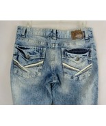 Axe &amp; Crown Straight Leg Ripped Light Wash Distressed Whiskered Jeans Si... - $54.12 CAD