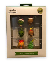 Hallmark Set of 6 Mini Ornaments The Grinch That Stole Christmas New 2022 - £11.32 GBP