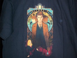 TeeFury Doctor Who XLarge &quot;Allons-y&quot; David Tennant Tribute MeganLara NAVY - £11.21 GBP