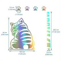 Waterproof Vinyl  Funny Cute Cat Moving Tail Decals and Stickers for Car Rear Wi - £37.18 GBP