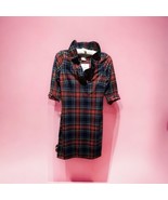 Gretchen Scott Black Multi Plaid Ruffle RuffNeck Jorndy Dress Women’s XS - £62.33 GBP