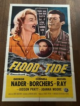 Flood Tide 1958, Romance/Western Original One Sheet Movie Poster  - £39.51 GBP