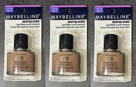 3 Maybelline Revitalizing Liquid Make-Up With Sunscreen - Toasted Beige - 1 oz - $15.84