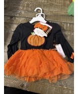 Little Lass Baby Halloween 2 Piece Set With Headband 12M - $271.07 MXN
