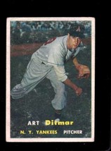 1957 TOPPS #132 ART DITMAR GOOD YANKEES UER NICELY CENTERED *NY7221 - $3.92