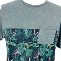 Star Wars Hawaiian Aloha T Shirt L Darth Vader Yoda LightSaber Palm Leaves - £19.66 GBP