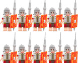 Rome Total War Red Roman Infantry Army x10 Minifigure Lot - £14.17 GBP