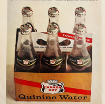 1965 Canada Dry Tonic Water Advertisement Quinine Quinac Vintage Soda DWF15 - $34.42 CAD