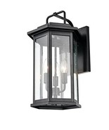 Millennium 2685-PBK Transitional Three Light Outdoor Wall Bracket from E... - $79.19