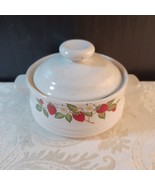 Vintage Sheffield Strawberries ‘N Cream Lidded Sugar Bowl Made In Japan - $11.88