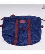 VINTAGE PIERRE CARDIN Blue/ Burgundy Nylon Carry On Weekender Tote Bag  ... - $315.60 MXN