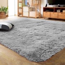 Gray Lochas Ultra Soft Indoor Modern Area Rugs Fluffy Living Room Carpets For - £27.04 GBP